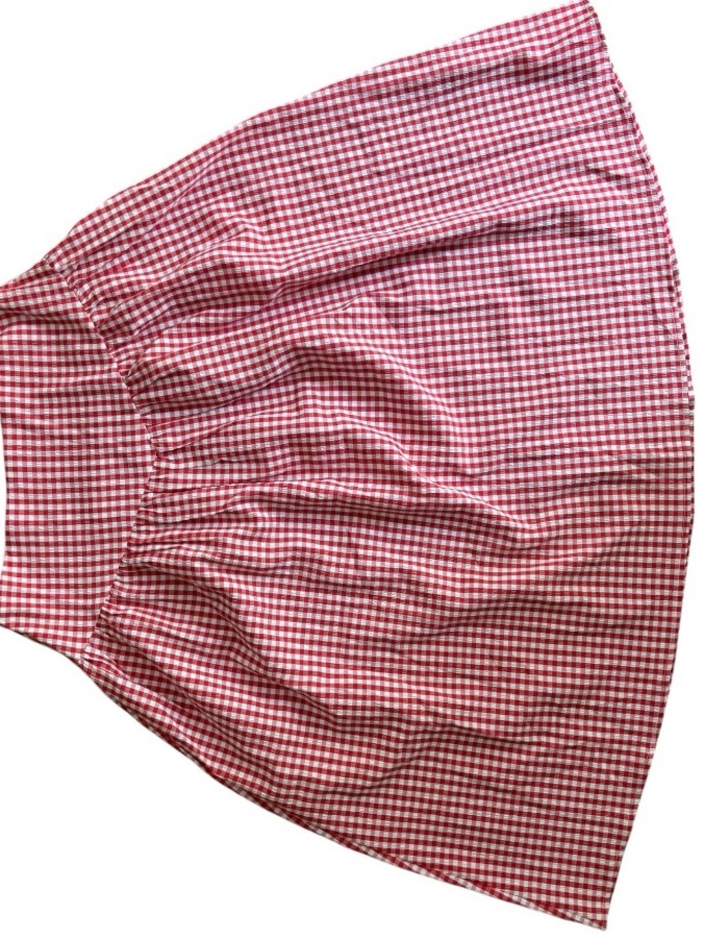 Cider Red and White Gingham Mini Skirt L NWT Cottagecore Girlhoodcore Modest - Picture 2 of 9